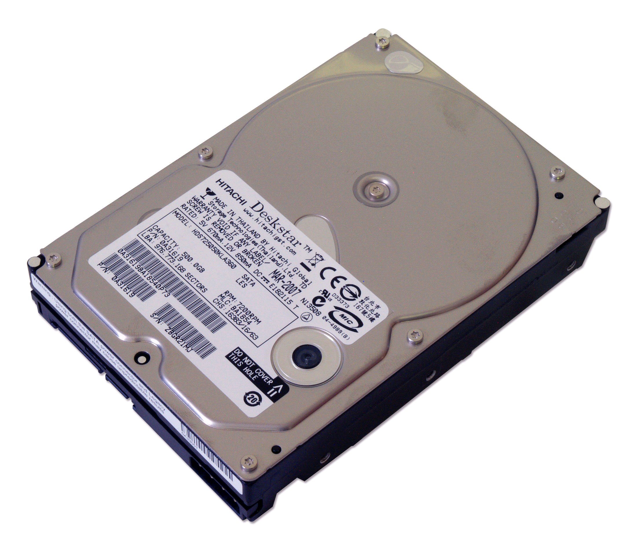 Hitachi 0A32412 500GB SATA 2, 3.0GB,S 3LP 1IN 7200RPM HDS725050KLA360 16MB