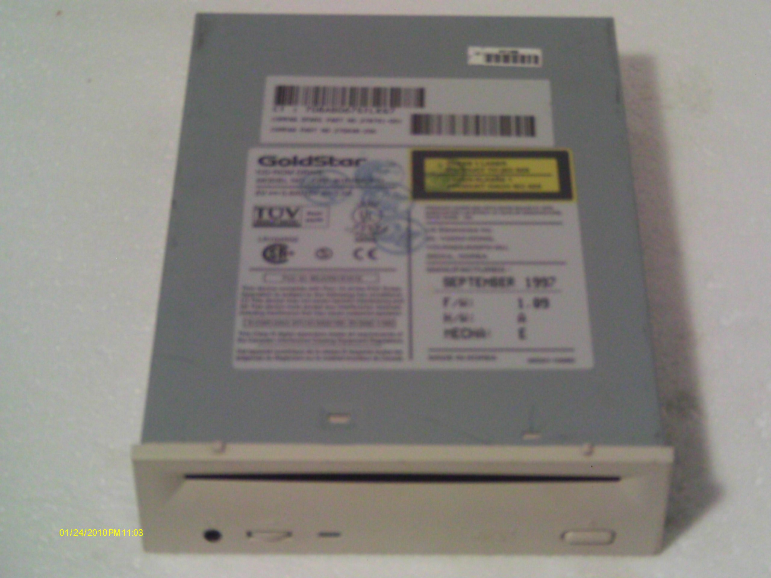 LG Electronics - 278791-001 16X IDE CD ROM Drive Beige