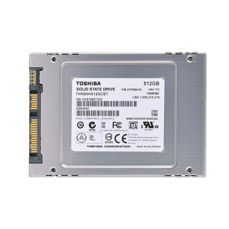 THNSNH512GCST.jpg Toshiba - 512GB SATA 2.5" SSD - THNSNH512GCST - Image 1