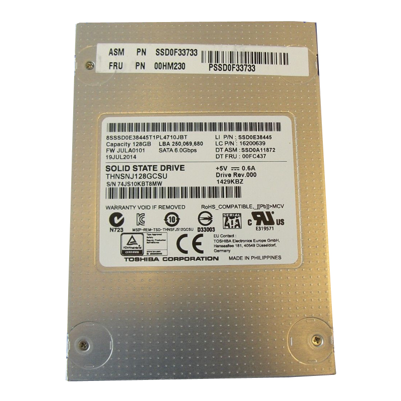 Toshiba - 128GB SATA 2.5" SSD - THNSNJ128GCSU