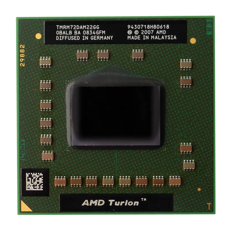 TMRM72DAM22GG.jpg AMD - Turion 64 X2 2.1GHz 1MB Cache Processor Only - TMRM72DAM22GG - Image 1