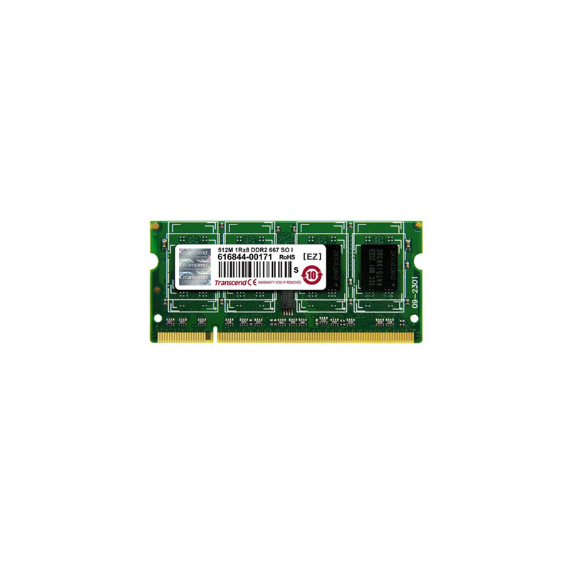 Transcend - 512MB DDR2 PC2-5300 Memory - TS64MLQ64V6J
