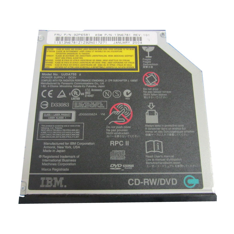 Panasonic - Slim Ultrabay CD-RW-DVD-ROM Combo Drive - UJDA755