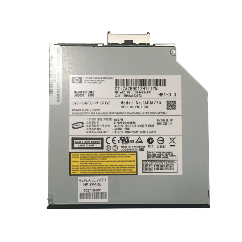 UJDA775.jpg HP - DVD-ROM-CD-RW Combo Drive - UJDA775 - Image 1