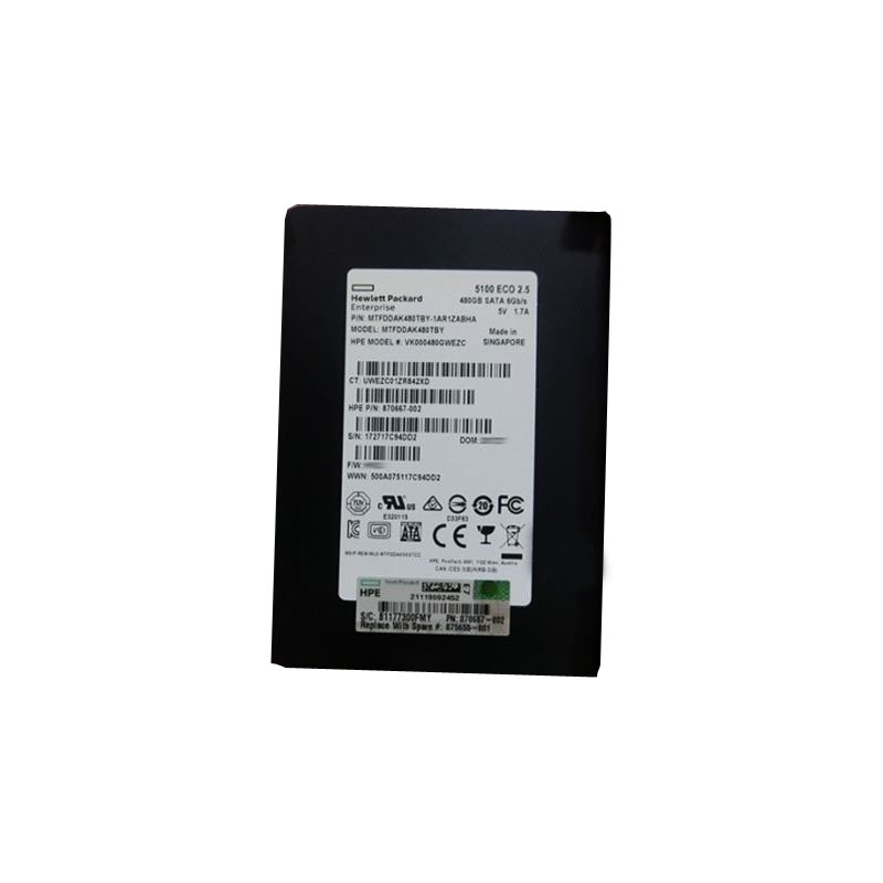 HP - 480GB SATA 2.5" SSD - VK000480GWEZC