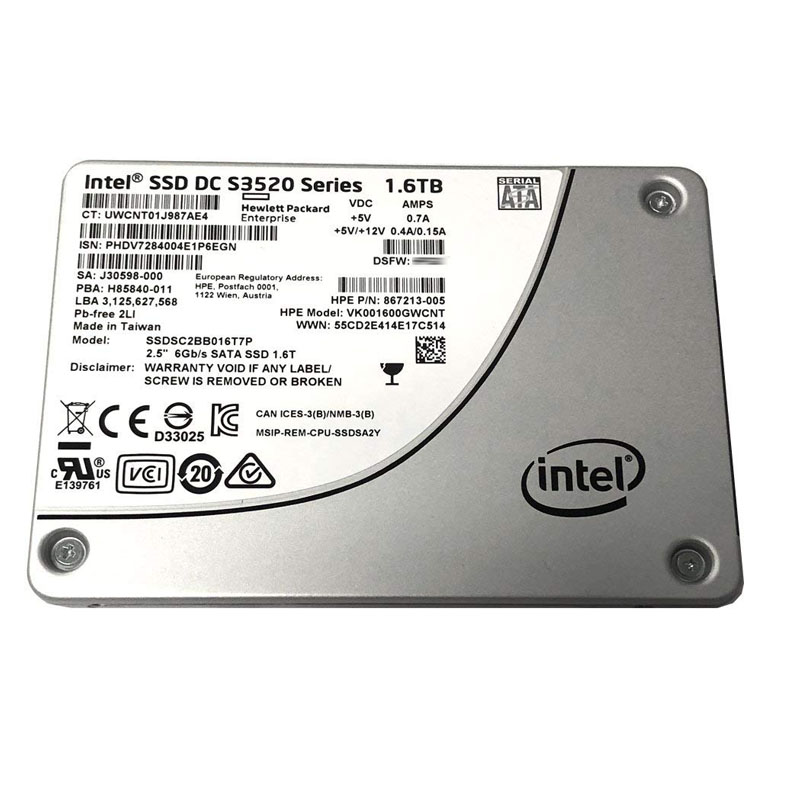 HP - 1.6TB SATA 2.5" SSD - VK001600GWCNT