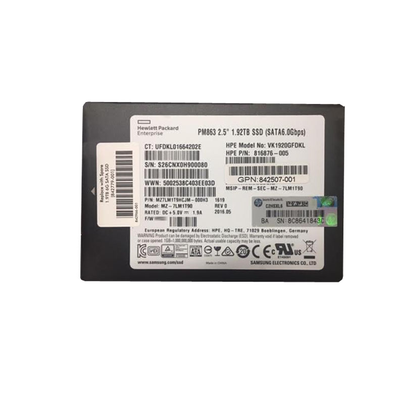HP - 1.92TB SATA 2.5" SSD - VK1920GFDKL