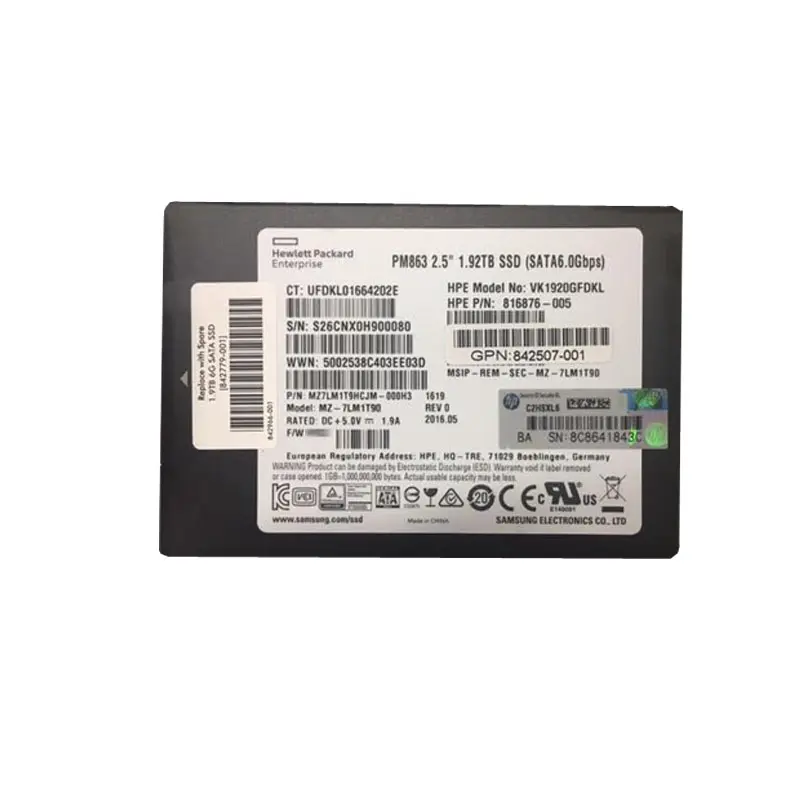 VK1920GFDKL.jpg HP - 1.92TB SATA 2.5" SSD - VK1920GFDKL - Image 1