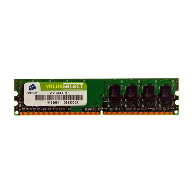 Corsair - 1GB DDR2 PC2-5300 Non-ECC Unbuffered 240-Pins Memory - VS1GB667D2