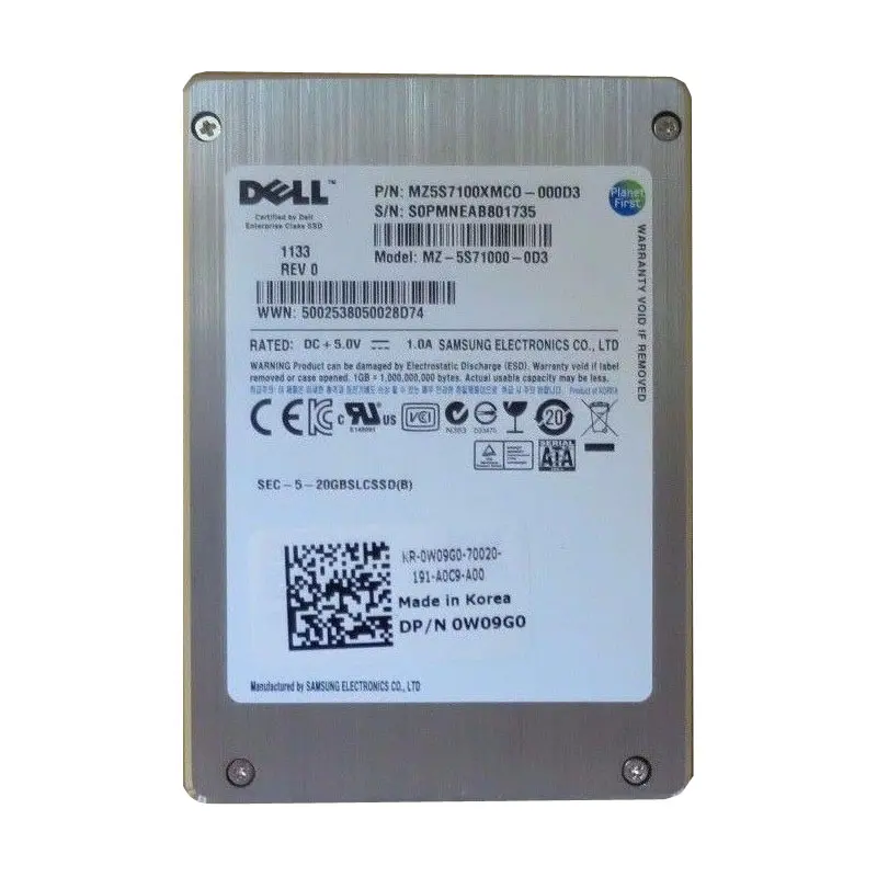 W09G0.jpg Dell - 100GB SATA 2.5" SSD - W09G0 - Image 1
