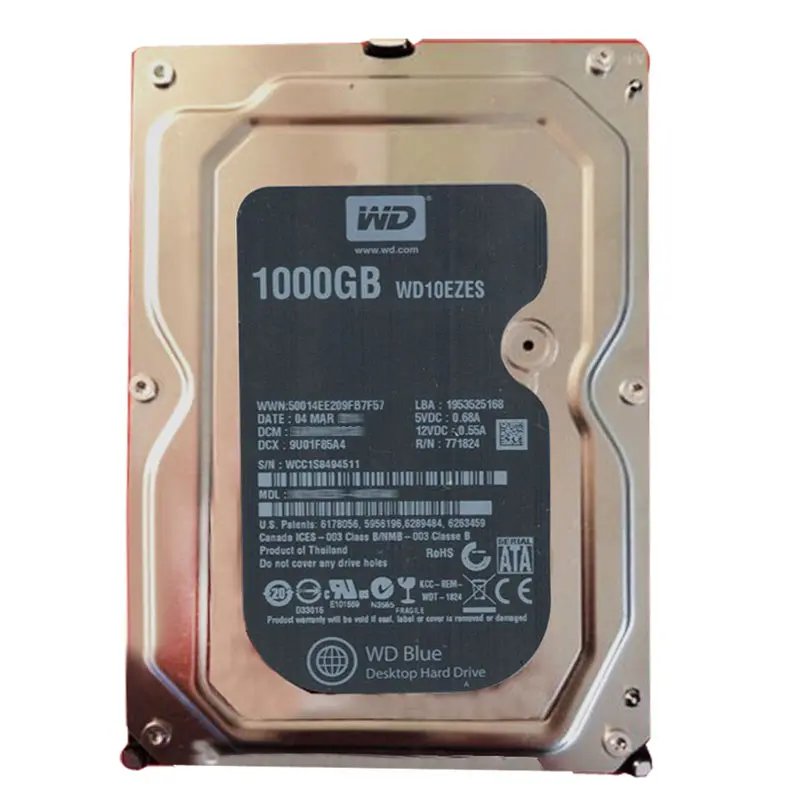 WD10EZES.jpg Western Digital - 1TB 7.2K SATA 6.0Gbps 3.5" Hard Drive - WD10EZES - Image 1