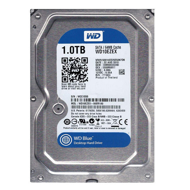 Western Digital - 1TB 7.2K SATA 6.0Gbps 3.5" 64MB Cache Hard Drive - WD10EZEX-00ER1A0