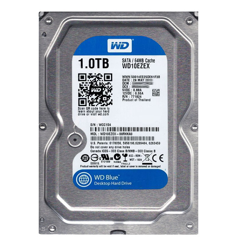 Western Digital - 1TB 7.2K SATA 6.0Gbps 3.5" 64MB Cache Hard Drive - WD10EZEX-00RKKA0