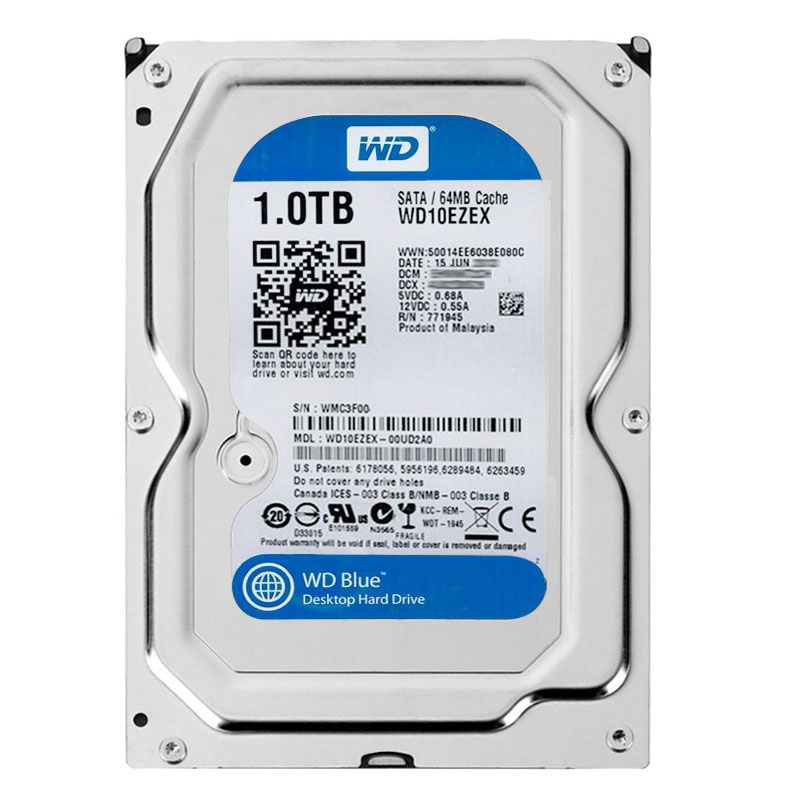 Western Digital - 1TB 7.2K SATA 6.0Gbps 3.5" 64MB Cache Hard Drive - WD10EZEX-00UD2A0