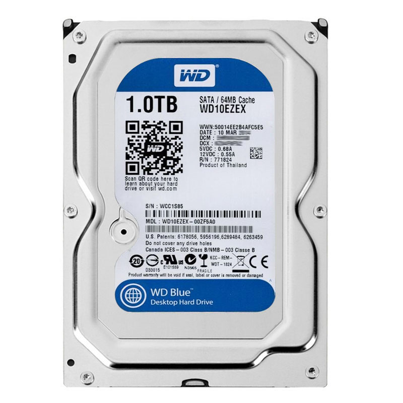 Western Digital - 1TB 7.2K SATA 6.0Gbps 3.5" 64MB Cache Hard Drive - WD10EZEX-00ZF5A0