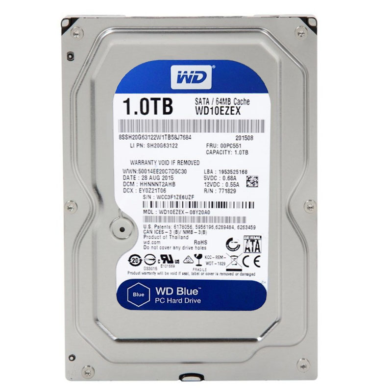 Western Digital - 1TB 7.2K SATA 3.5" 64MB Cache Hard Drive - WD10EZEX-08Y20A0