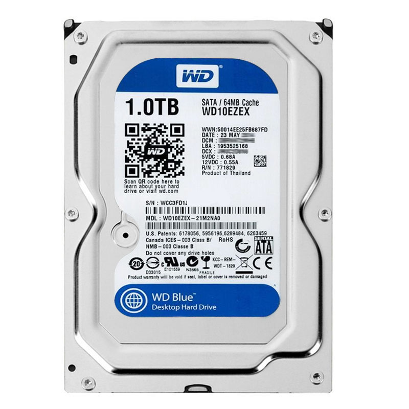 Western Digital - 1TB 7.2K SATA 6.0Gbps 3.5" 64MB Cache Hard Drive - WD10EZEX-21M2NA0