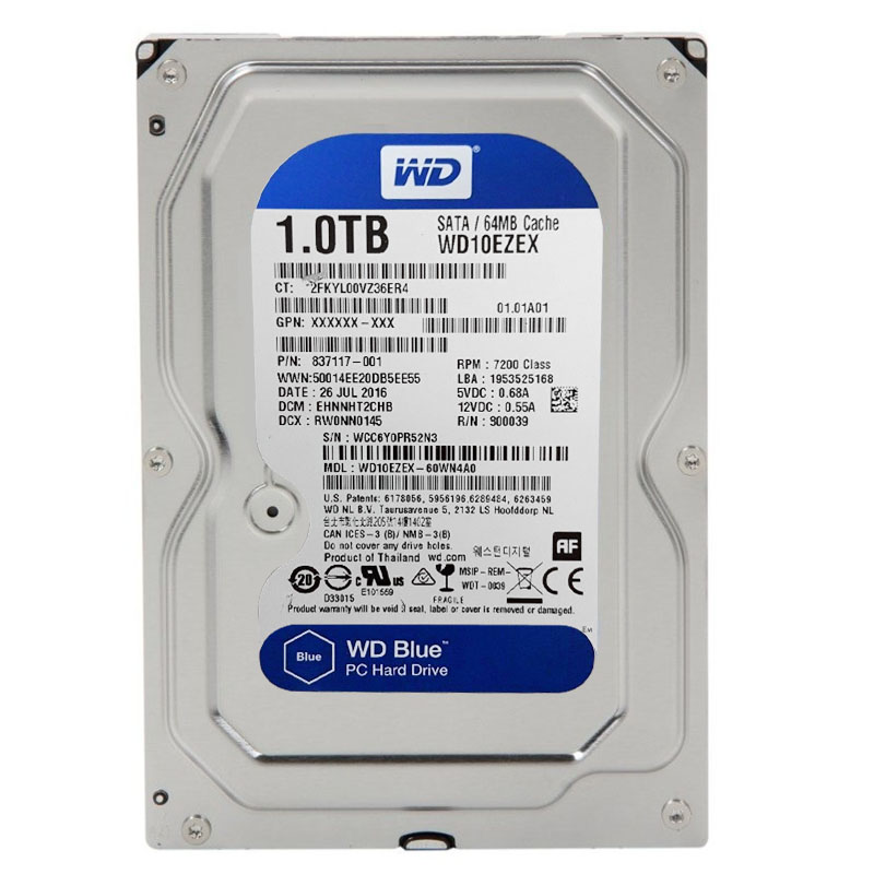 Western Digital - 1TB 7.2K SATA 6.0Gbps 3.5" 64MB Cache Hard Drive - WD10EZEX-60WN4A0