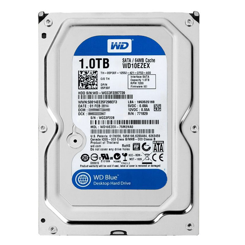 Western Digital - 1TB 7.2K SATA 6.0Gbps 3.5" 64MB Cache Hard Drive - WD10EZEX-75M2NA0