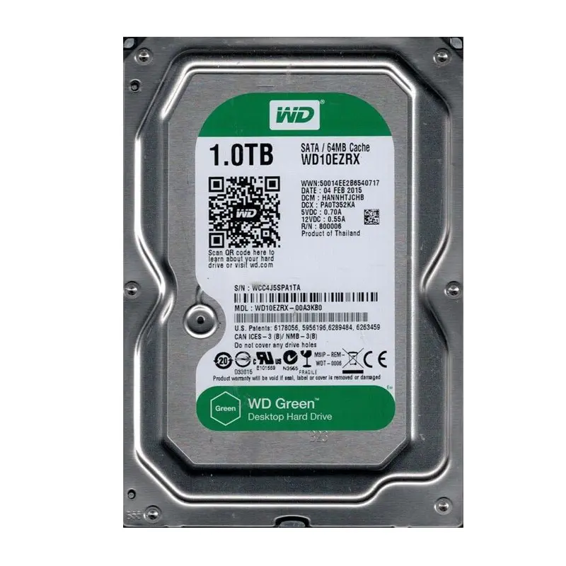 WD10EZRX-00A3KB0.jpg Western Digital - 1TB SATA 3.5" Hard Drive - WD10EZRX-00A3KB0 - Image 1