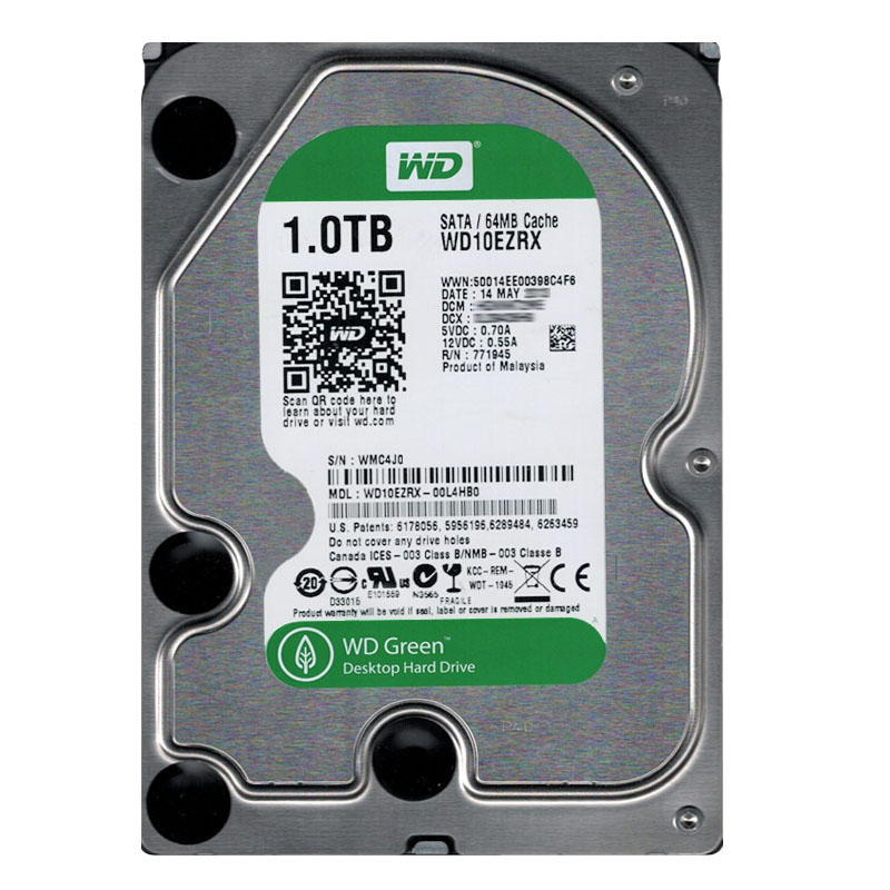 Western Digital - 1TB IntelliPower SATA 6.0Gbps 3.5" 64MB Cache Hard Drive - WD10EZRX-00L4HB0