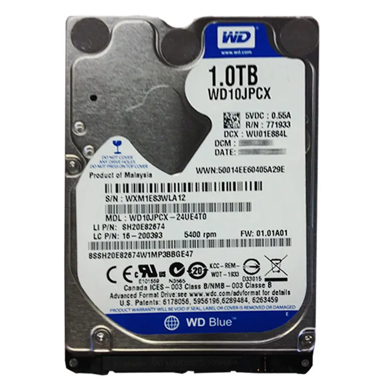 WD10JPCX-24UE4T0.jpg Western Digital - 1TB 5.4K SATA 2.5" 8MB Cache Hard Drive - WD10JPCX-24UE4T0 - Image 1