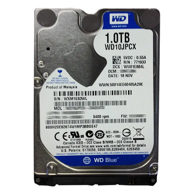 WD10JPCX.jpg Western Digital - 1TB 5.4K SATA 2.5" 8MB Cache Hard Drive - WD10JPCX - Image 1