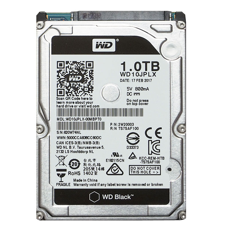 Western Digital - 1TB 7.2K SATA 6.0Gbps 2.5" 32MB Cache Hard Drive - WD10JPLX-00MBPT0