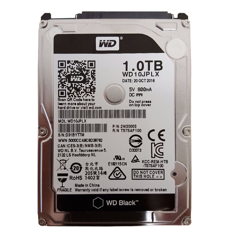 Western Digital - 1TB 7.2K SATA 6.0Gbps 2.5" 32MB Cache Hard Drive - WD10JPLX
