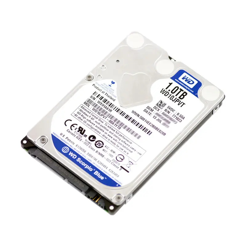 WD10JPVT-00A1YT0.jpg Western Digital - 1TB 5.4K SATA 3.0Gbps 2.5" 8MB Cache Hard Drive - WD10JPVT-00A1YT0 - Image 1
