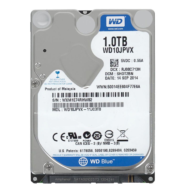 Western Digital - 1TB 5.4K SATA 2.5" Hard Drive - WD10JPVX-11JC3T0