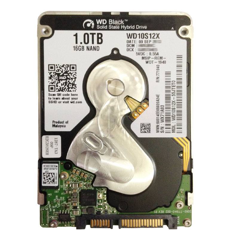 Western Digital - 1TB 5.4K SATA 6.0Gbps 2.5" 16MB Cache Hard Drive - WD10S12X-55JTET0