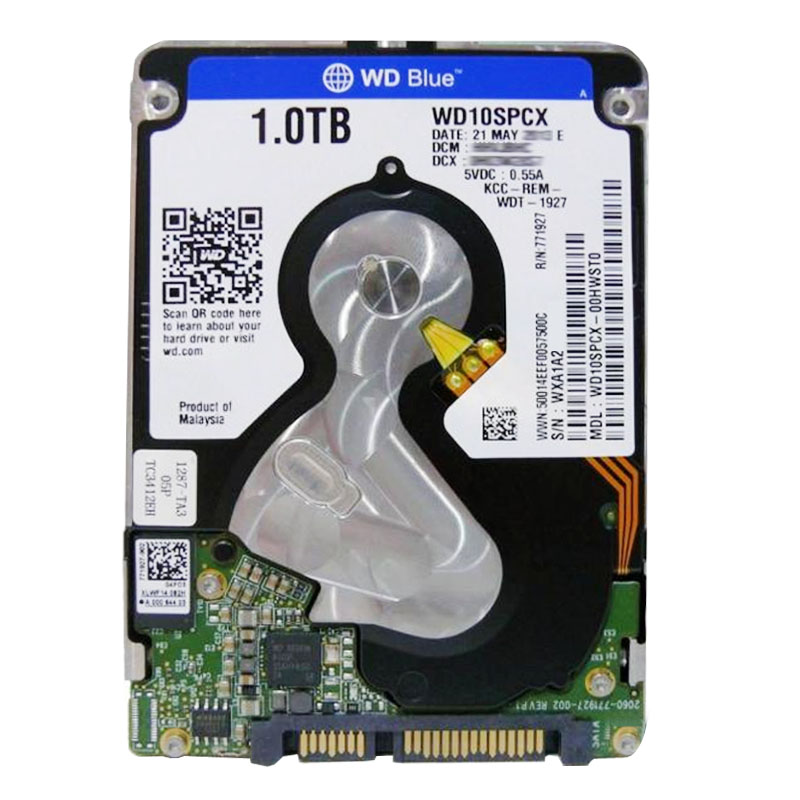 Western Digital - 1TB 5.4K SATA 6.0Gbps 2.5" 16MB Cache Hard Drive - WD10SPCX-00HWST0