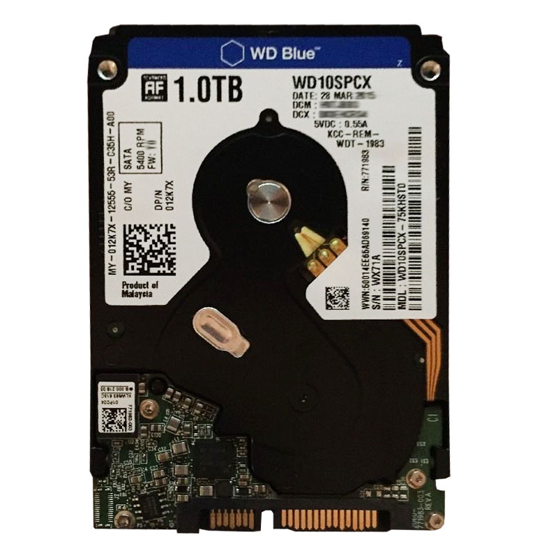 Western Digital - 1TB 5.4K SATA 6.0Gbps 2.5" 16MB Cache Hard Drive - WD10SPCX-75KHST0
