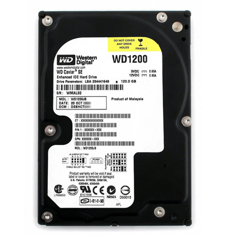 Western Digital - 120GB 7.2K ATA/100 3.5" 8MB Cache Hard Drive - WD1200JB
