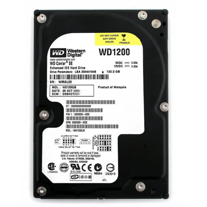 WD1200JB.jpg Western Digital - 120GB 7.2K ATA/100 3.5" 8MB Cache Hard Drive - WD1200JB - Image 1