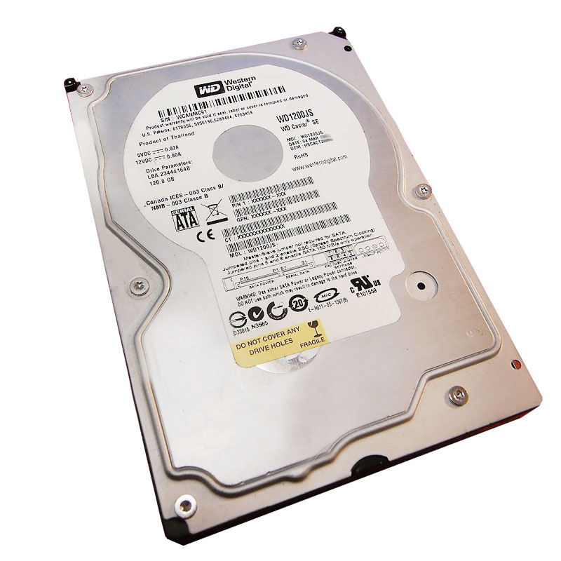 WD1200JS.jpg Western Digital - 120GB 7.2K SATA 3.0Gbps 3.5" 8MB Hard Drive - WD1200JS - Image 1