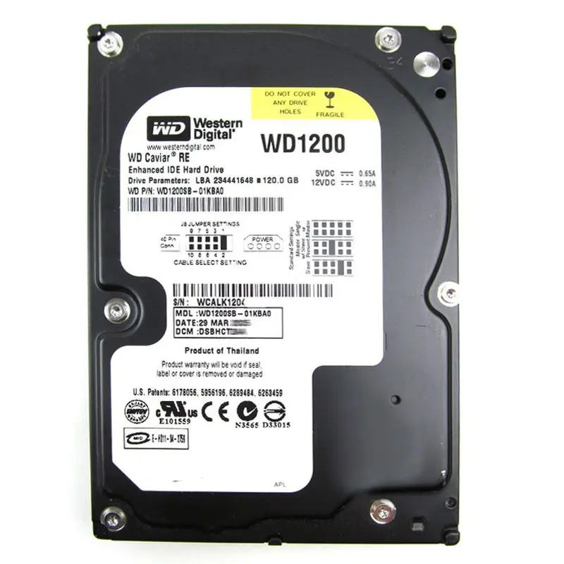 WD1200SB-01KBA0.jpg Western Digital - 120GB 7.2K ATA/100 3.5" 8MB Cache Hard Drive - WD1200SB-01KBA0 - Image 1
