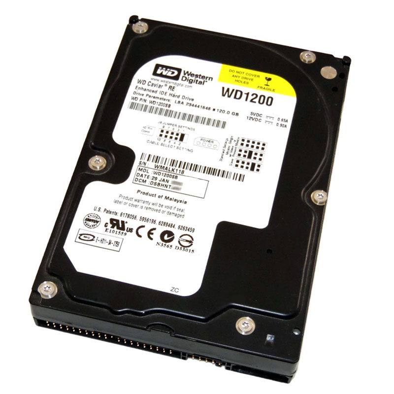 Western Digital - 120GB 7.2K Ultra-ATA/100 3.5" 8MB Cache Hard Drive - WD1200SB