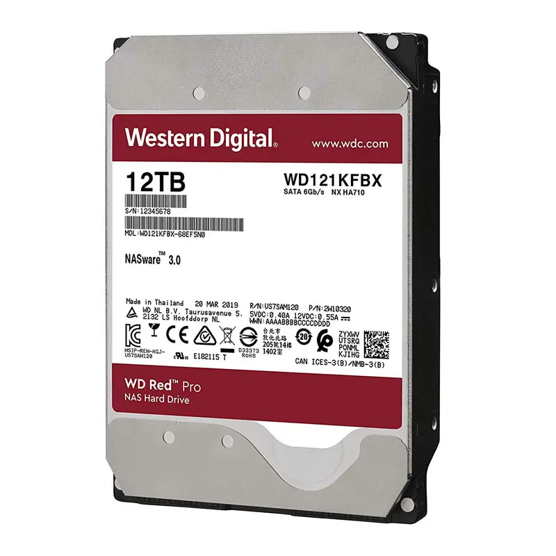 WD121KFBX.jpg Western Digital - 12TB 7.2K SATA 6.0Gbps 3.5" 256MB Cache Hard Drive - WD121KFBX - Image 1