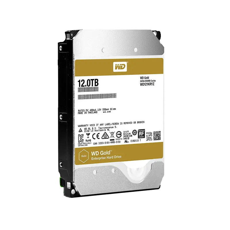 WD121KRYZ.jpg Western Digital - 12TB 7.2K SATA 3.5" 256MB Cache Hard Drive - WD121KRYZ - Image 1