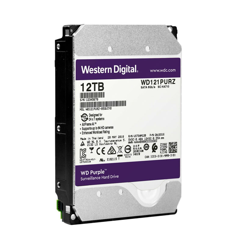 Western Digital - 12TB 7.2K SATA 6.0Gbps 3.5" Hard Drive - WD121PURZ
