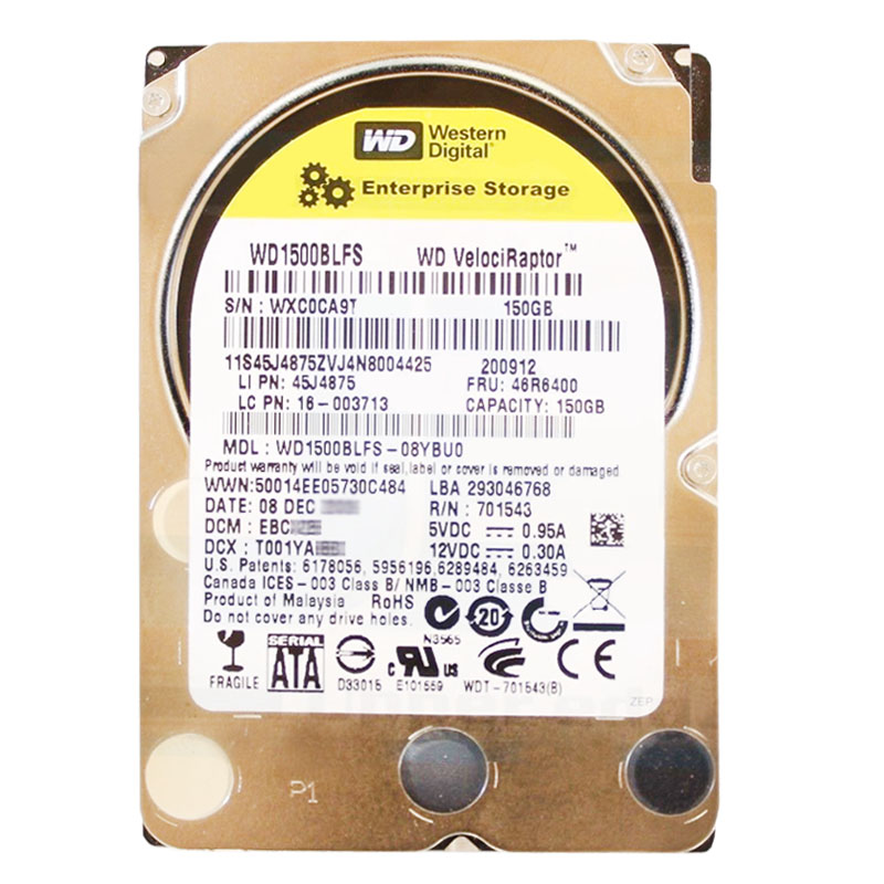 Western Digital - 150GB 10K SATA 3.0Gbps 2.5" 16MB Hard Drive - WD1500BLFS-08YBU0