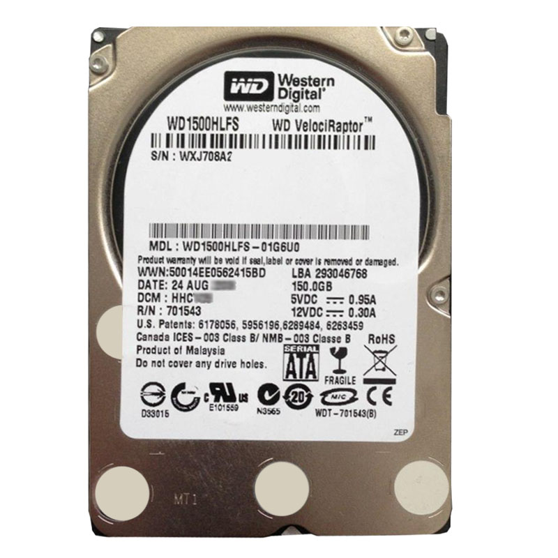 Western Digital - 150GB 10K SATA 3.0Gbps 3.5" 16MB Hard Drive - WD1500HLFS-01G6U0