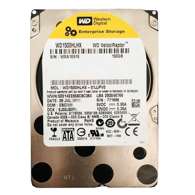 Western Digital - 150GB 10K SATA 6.0Gbps 3.5" 32MB Hard Drive - WD1500HLHX-01JJPV0