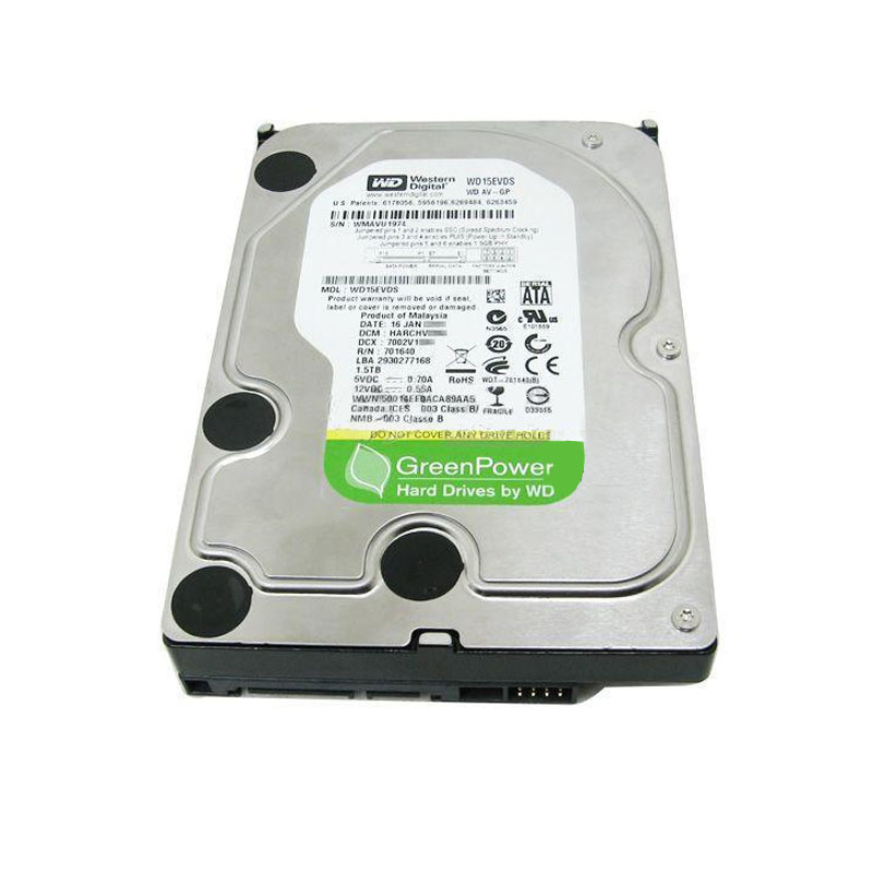 Western Digital - 1.5TB 7.2K SATA 3.0Gbps 3.5" 32MB Hard Drive - WD15EVDS