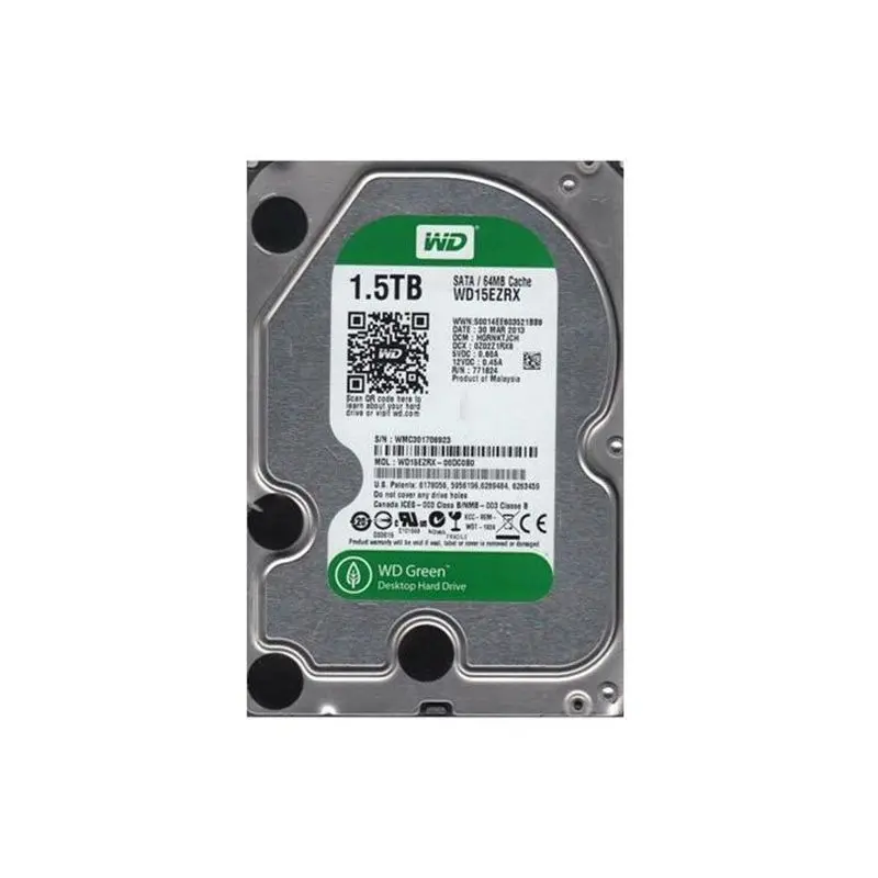 WD15EZRX-00Z5B1.jpg Western Digital - 1.5TB 7.2K SATA 3.5" Hard Drive - WD15EZRX-00Z5B1 - Image 1