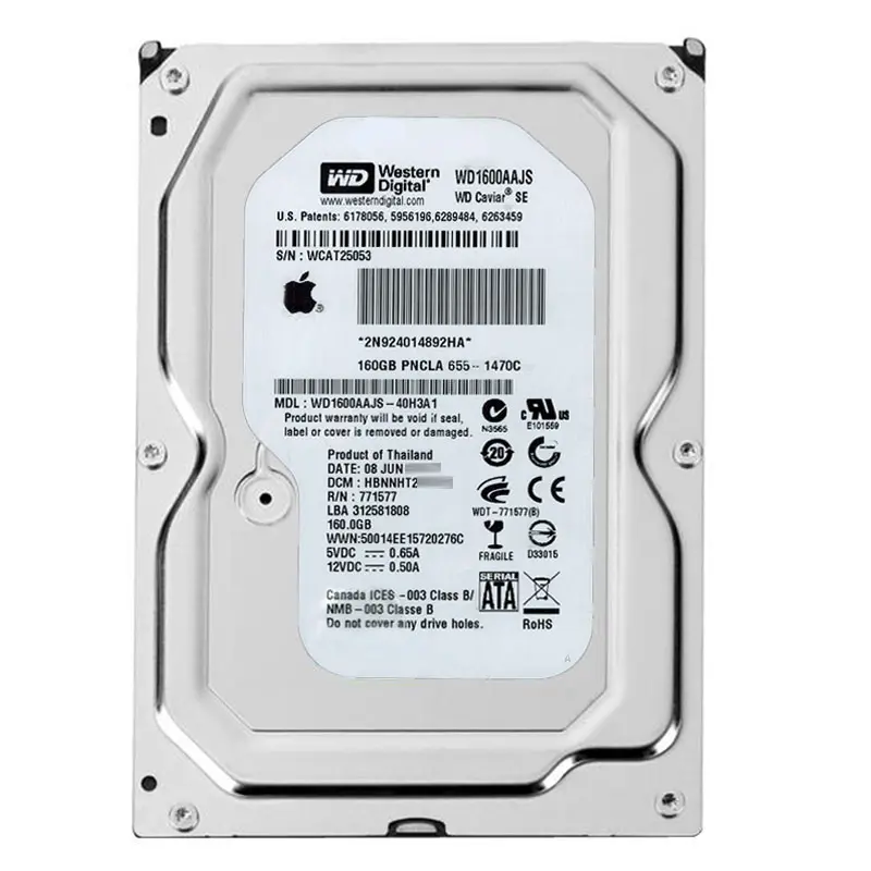 WD1600AAJS-40H3A1.jpg Western Digital - 160GB 7.2K SATA 3.0Gbps 3.5" 8MB Hard Drive - WD1600AAJS-40H3A1 - Image 1