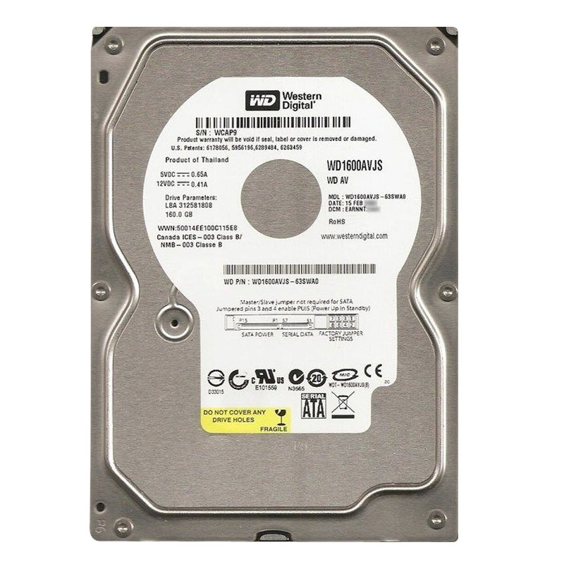 Western Digital - 160GB 7.2K IDE Ultra-ATA/100 3.5" 8MB Cache Hard Drive - WD1600AVJS-63SWA0