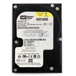 Western Digital - 160GB 7.2K SATA 1.5Gbps 3.5" 8MB Hard Drive - WD1600JD